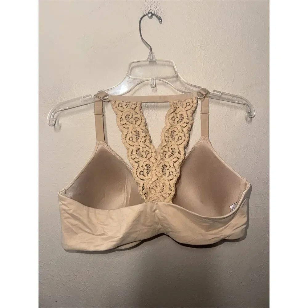 Victoria's Secret beige 40DD Body By Victoria Racerback Sexy Tan Lace VS Nude - Picture 7 of 13